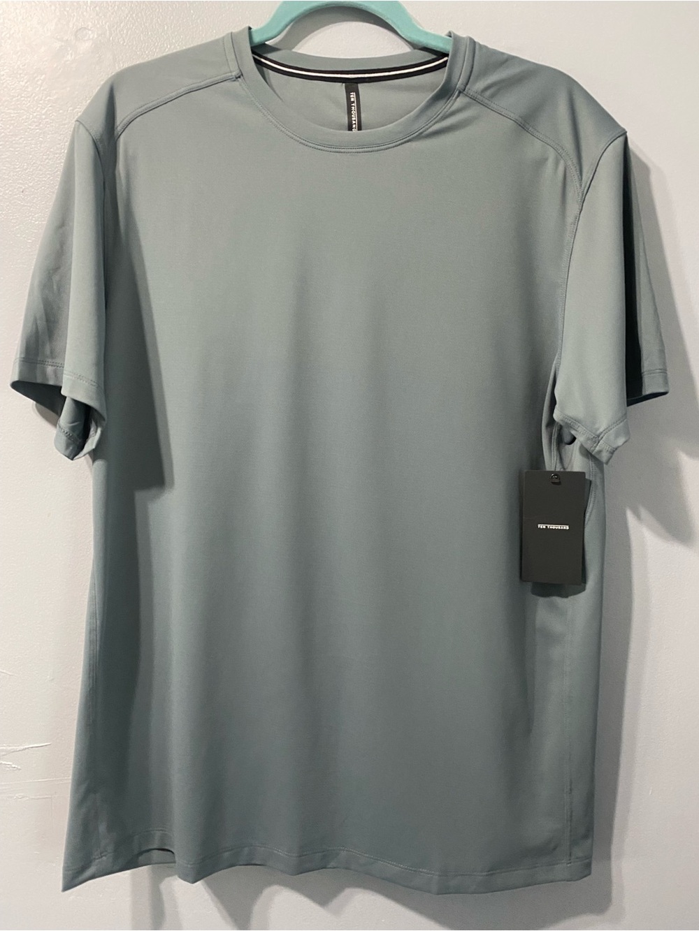 TEN THOUSAND Tactical Shirt Short Sleeve Zodiac Blueish Gray Men’s Size Large